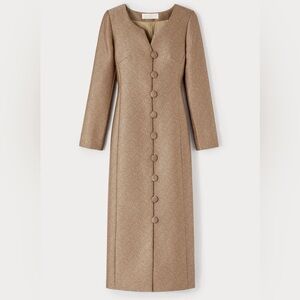 Destree Brown Golden Caramel Dress